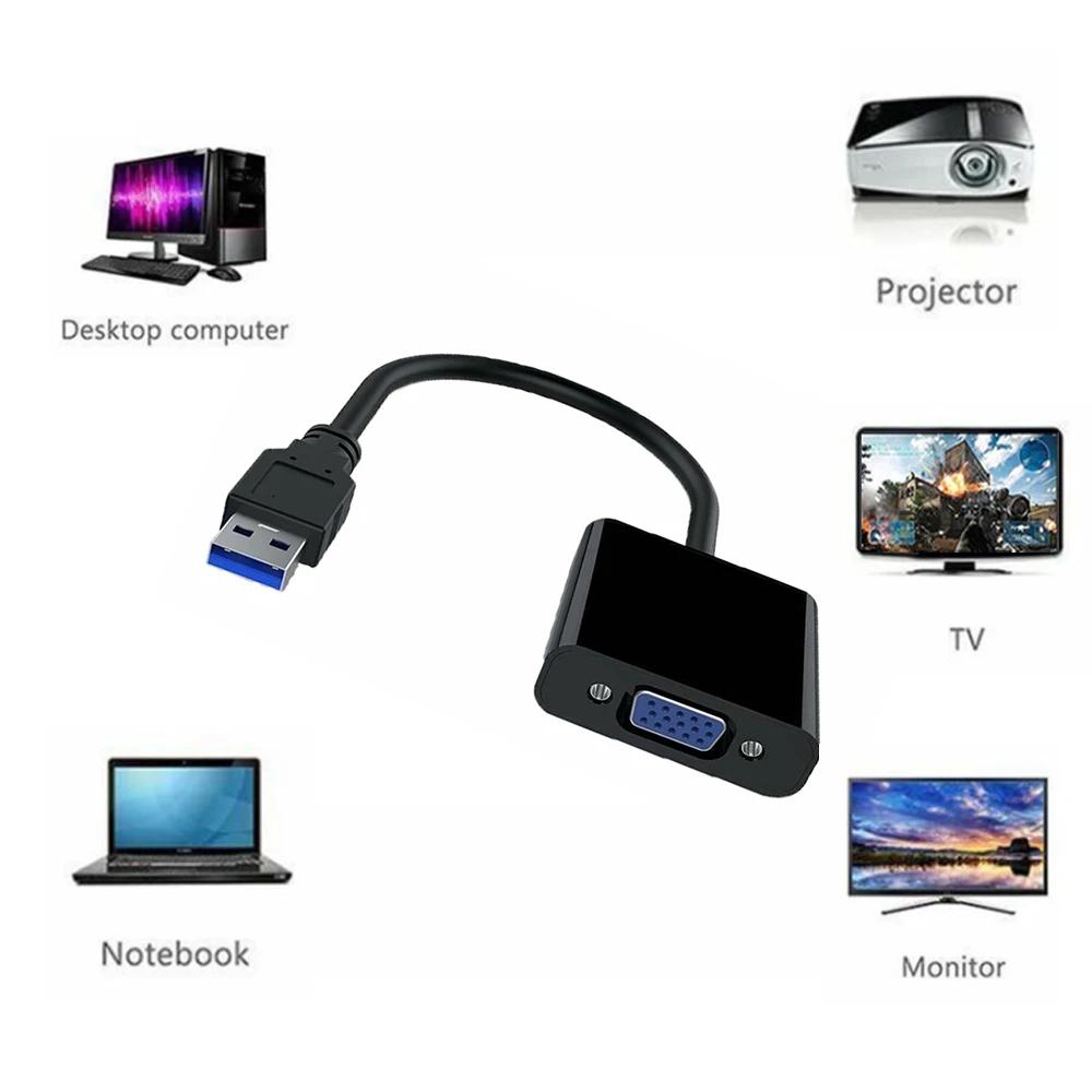 USB 3.0-VGA   ׷ ī ÷ ܺ ̺ ,  USB 3.0- VGA Ŀ, PC HDTV 1080P
